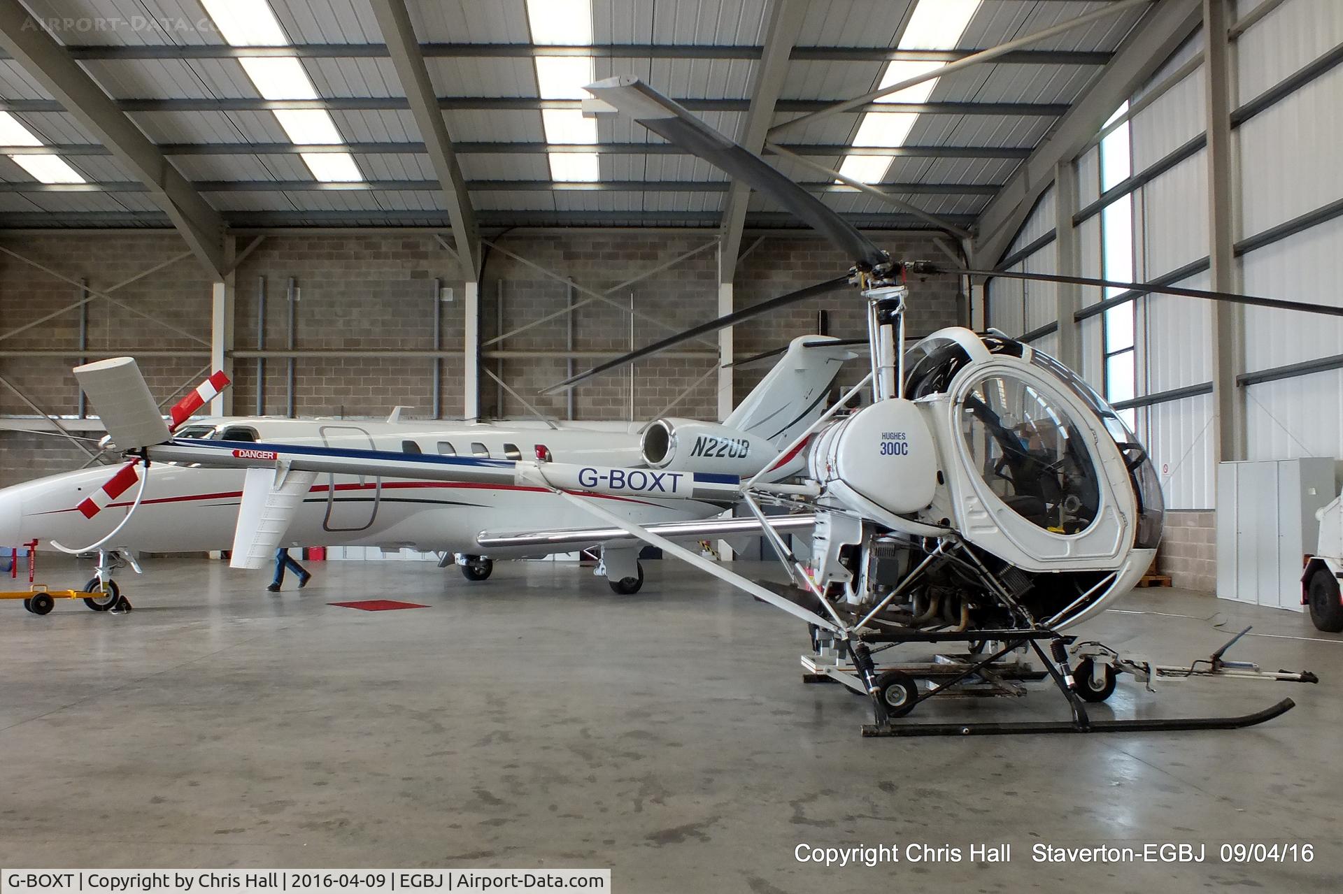 G-BOXT, 1974 Hughes 269C C/N 1040367, Staverton resident