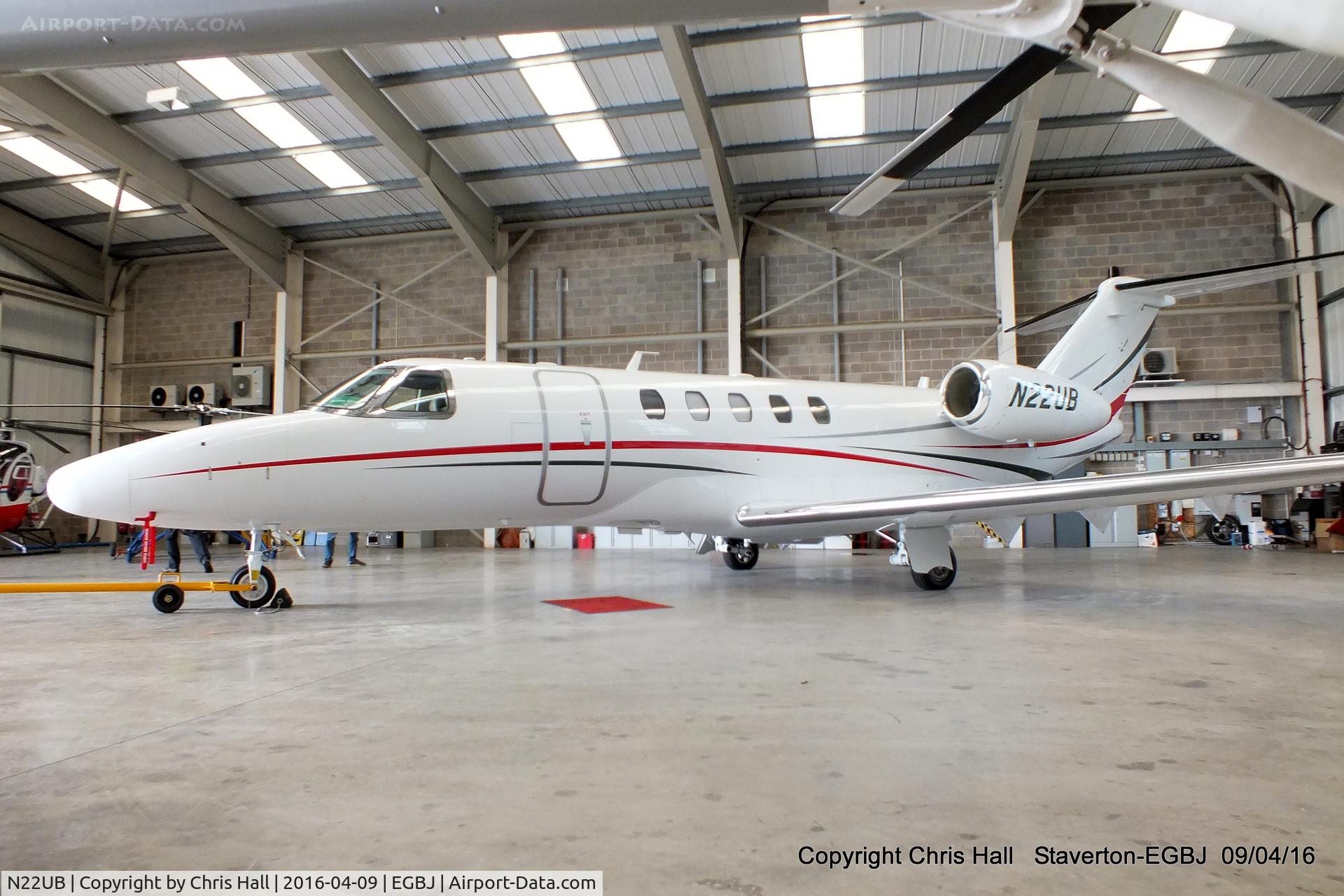 N22UB, 2014 Cessna 525C CitationJet CJ4 C/N 525C-0182, Staverton resident