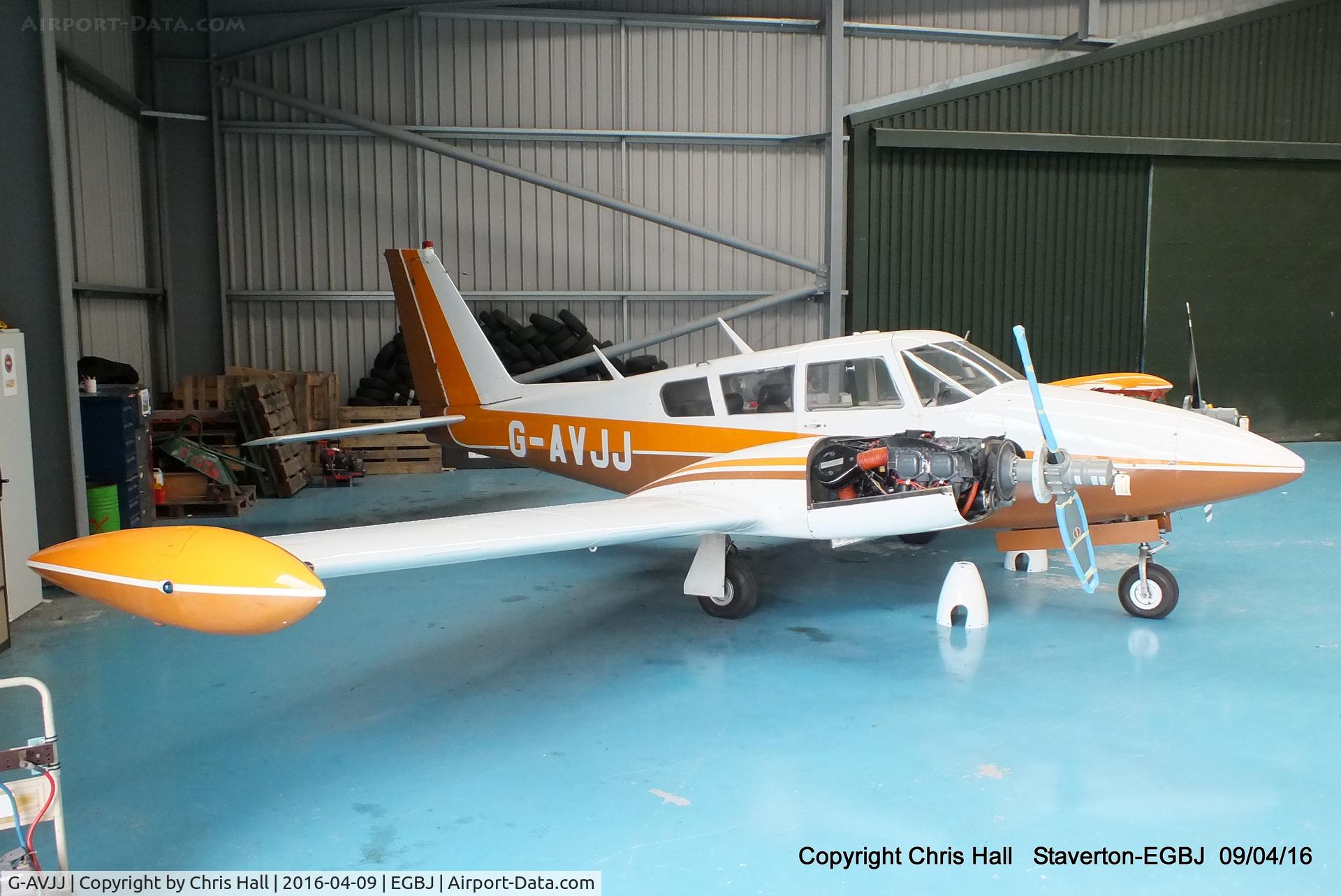 G-AVJJ, 1967 Piper PA-30-160 B Twin Comanche C/N 30-1420, Staverton resident