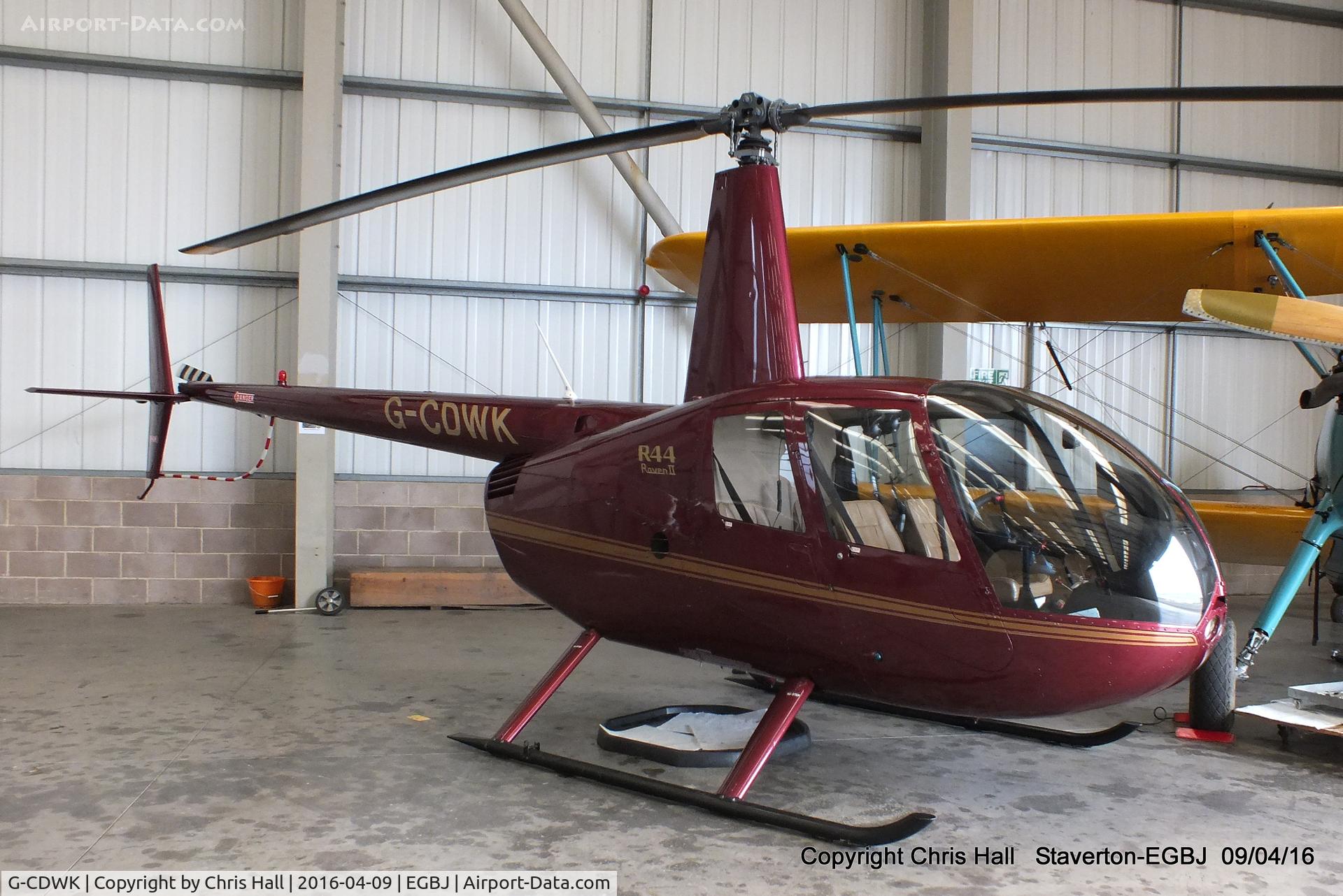 G-CDWK, 2006 Robinson R44 Raven II C/N 11116, Staverton resident