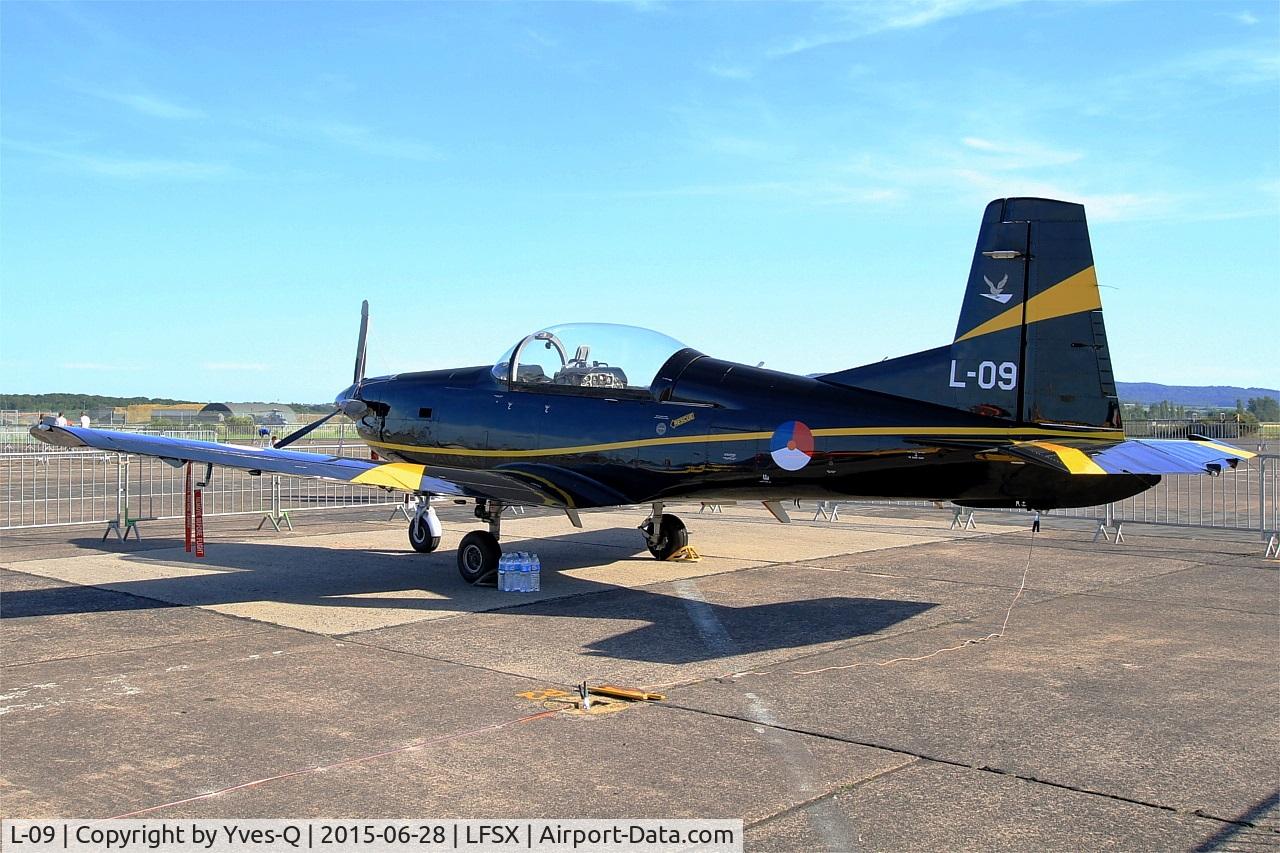 L-09, 1988 Pilatus PC-7 Turbo Trainer C/N 546, Royal Netherlands Air Force Pilatus PC-7, Static display, Luxeuil-Saint Sauveur Air Base 116 (LFSX) Open day 2015
