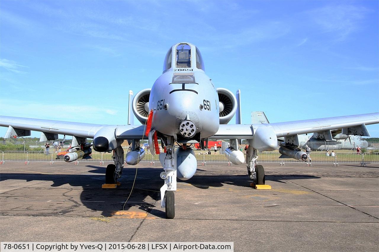 78-0651, 1978 Fairchild Republic A-10C Thunderbolt II C/N A10-0271, US Air Force Fairchild Republic A-10C Thunderbolt II, Static display, Luxeuil-Saint Sauveur Air Base 116 (LFSX) Open day 2015