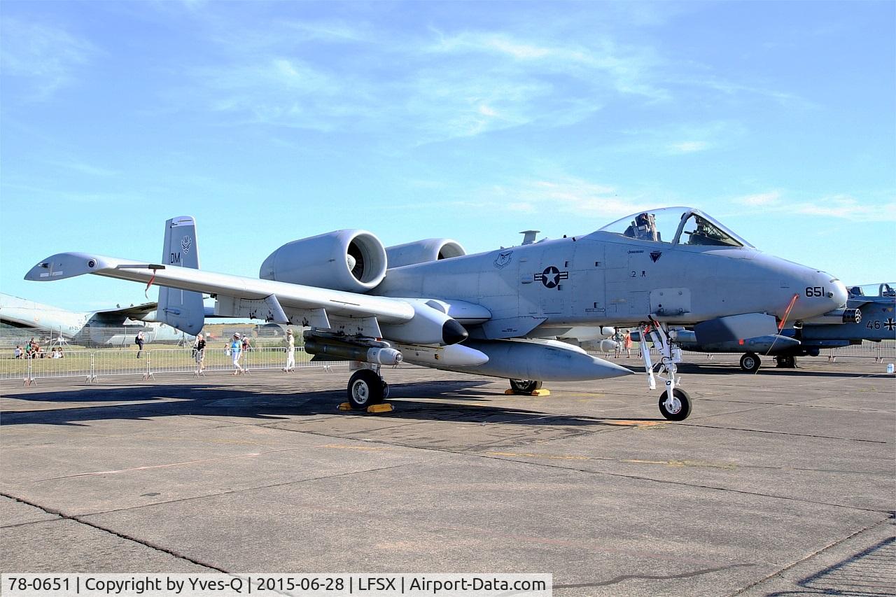 78-0651, 1978 Fairchild Republic A-10C Thunderbolt II C/N A10-0271, US Air Force Fairchild Republic A-10C Thunderbolt II, Static display, Luxeuil-Saint Sauveur Air Base 116 (LFSX) Open day 2015