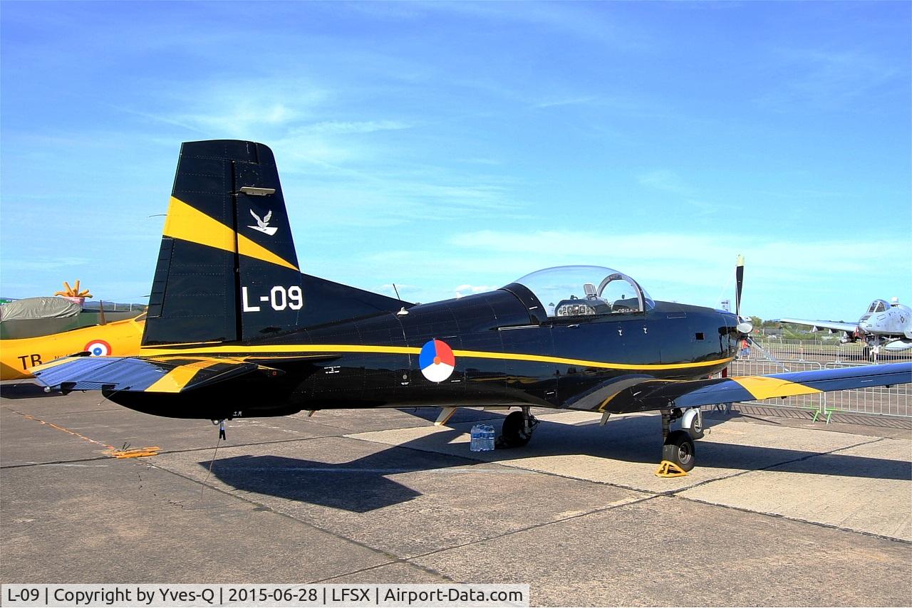 L-09, 1988 Pilatus PC-7 Turbo Trainer C/N 546, Royal Netherlands Air Force Pilatus PC-7, Static display, Luxeuil-Saint Sauveur Air Base 116 (LFSX) Open day 2015