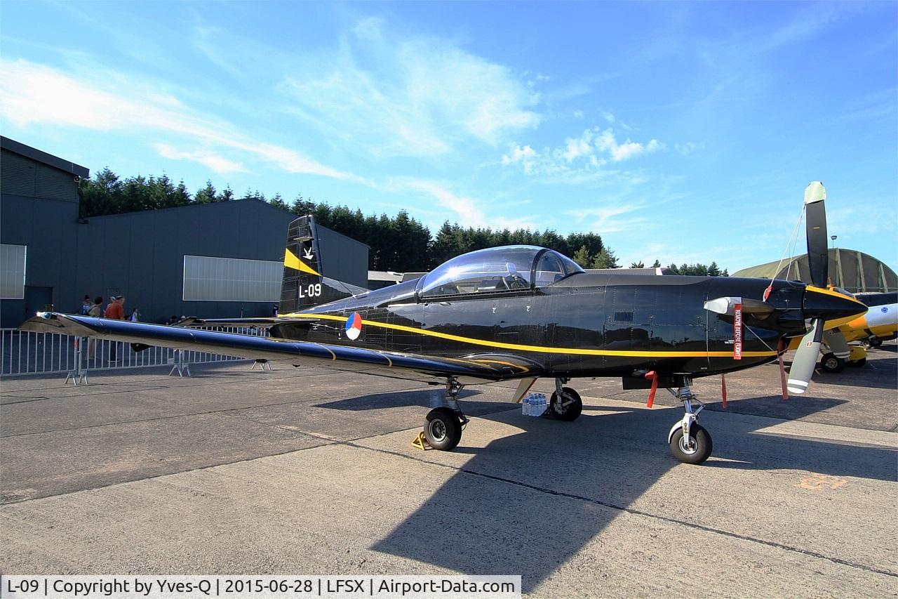 L-09, 1988 Pilatus PC-7 Turbo Trainer C/N 546, Royal Netherlands Air Force Pilatus PC-7, Static display, Luxeuil-Saint Sauveur Air Base 116 (LFSX) Open day 2015