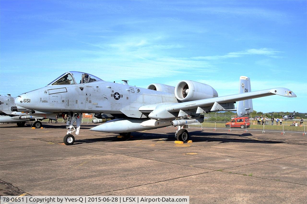 78-0651, 1978 Fairchild Republic A-10C Thunderbolt II C/N A10-0271, US Air Force Fairchild Republic A-10C Thunderbolt II, Static display, Luxeuil-Saint Sauveur Air Base 116 (LFSX) Open day 2015