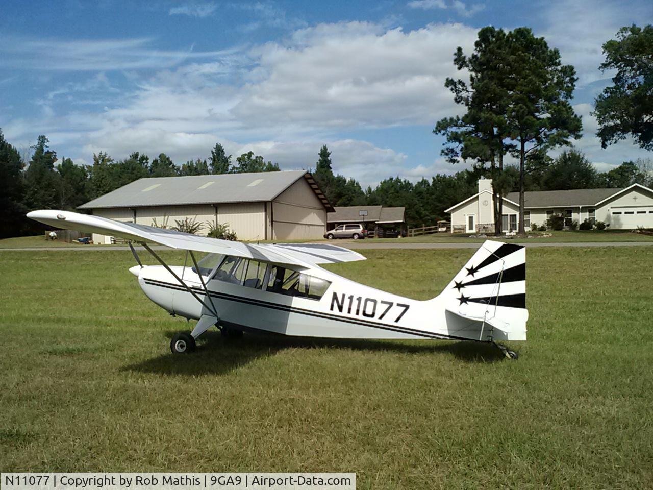 N11077, 1965 Champion 7ECA Citabria C/N 91, At Deerfield Landing 9GA9