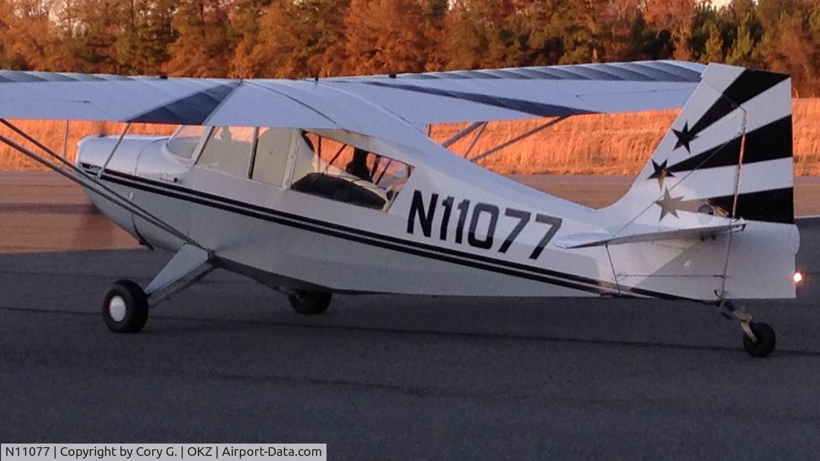 N11077, 1965 Champion 7ECA Citabria C/N 91, Beautiful Sunset Picture