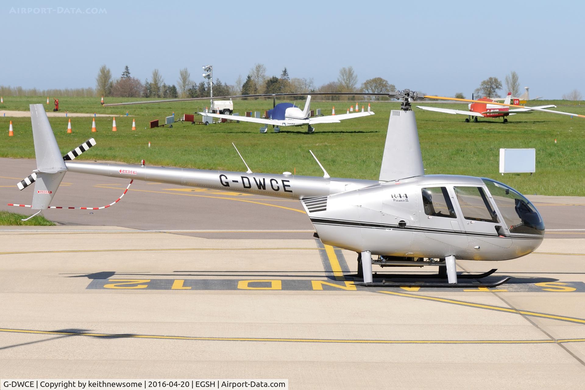 G-DWCE, 2006 Robinson R44 Raven II C/N 11511, Nice Visitor.