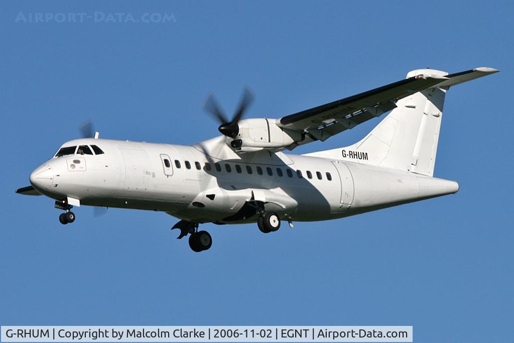 G-RHUM, 1991 ATR 42-300 C/N 238, ATR 42-300 on approach to 25 at Newcastle Airport, November 2006.