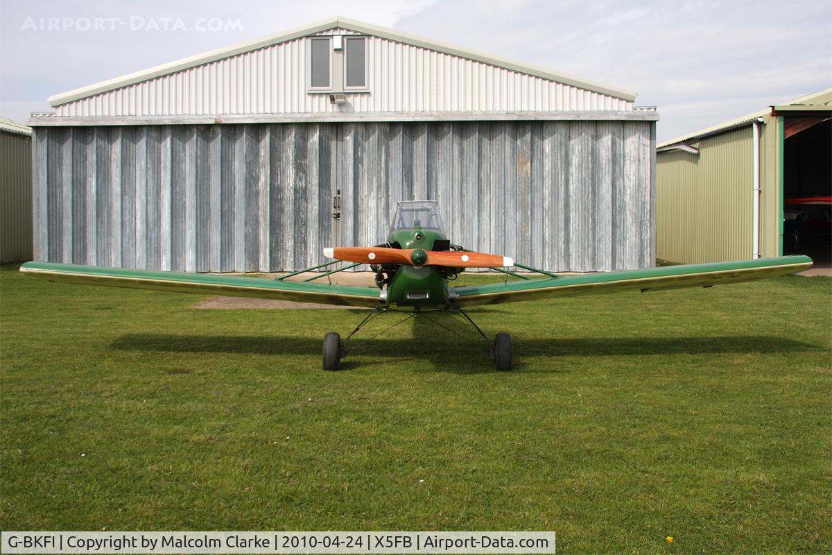 G-BKFI, 1985 Evans VP-1 Series 2 Volksplane C/N PFA 062-10491, Evans VP-1 Series 2 Volksplane at Fishburn Airfield, April 2010.