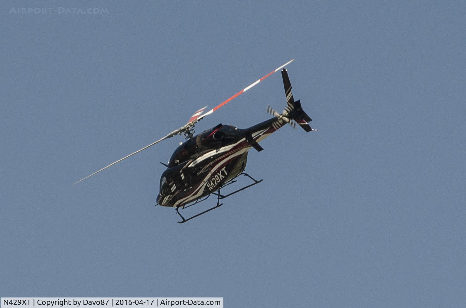 N429XT, Bell 429 GlobalRanger C/N 57180, Flying over Bristol Motor Speedway on the weekend of the April 17th Food City 500 NASCAR race.