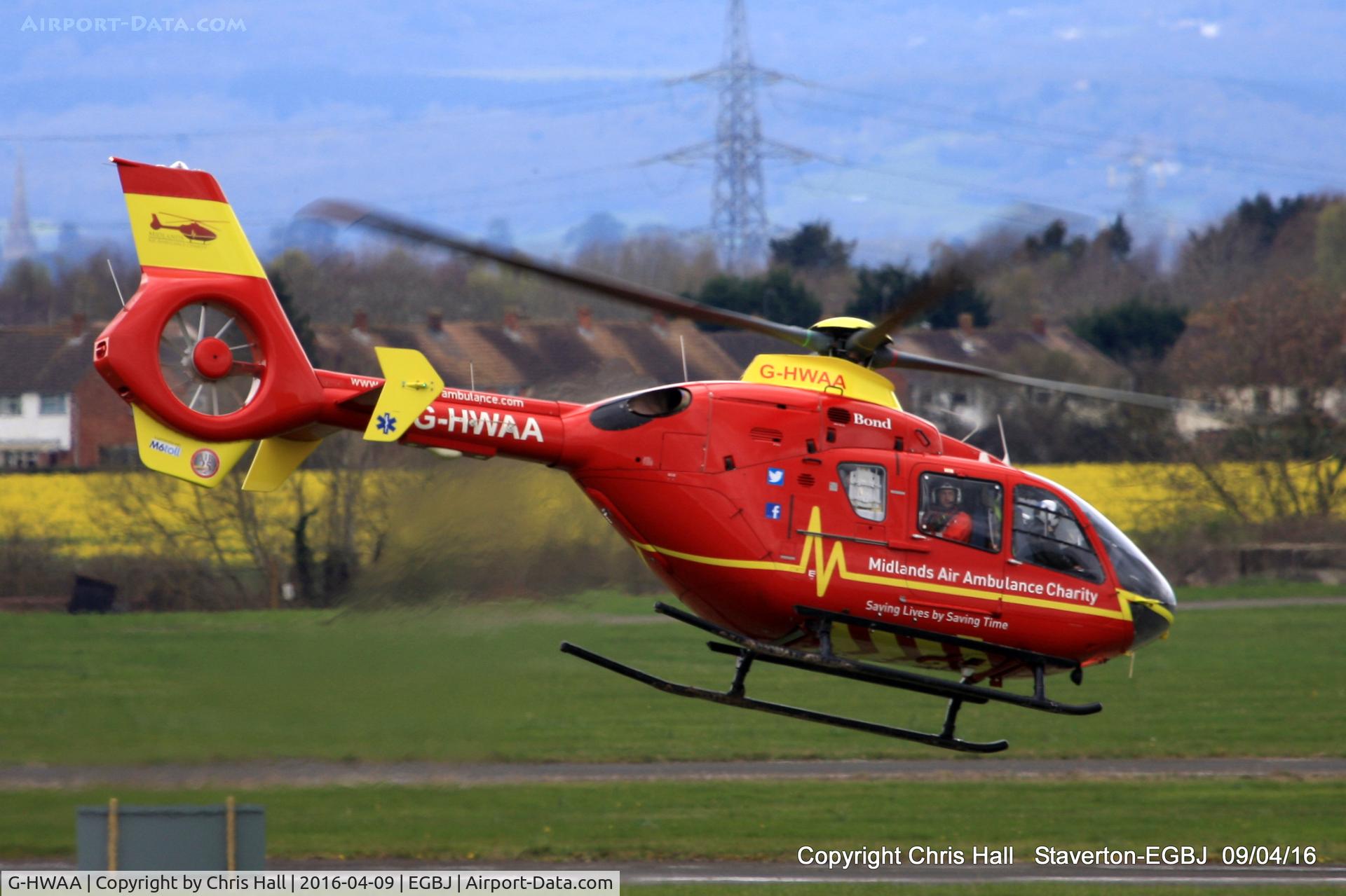 G-HWAA, 2005 Eurocopter EC-135T-2 C/N 0375, at Staverton