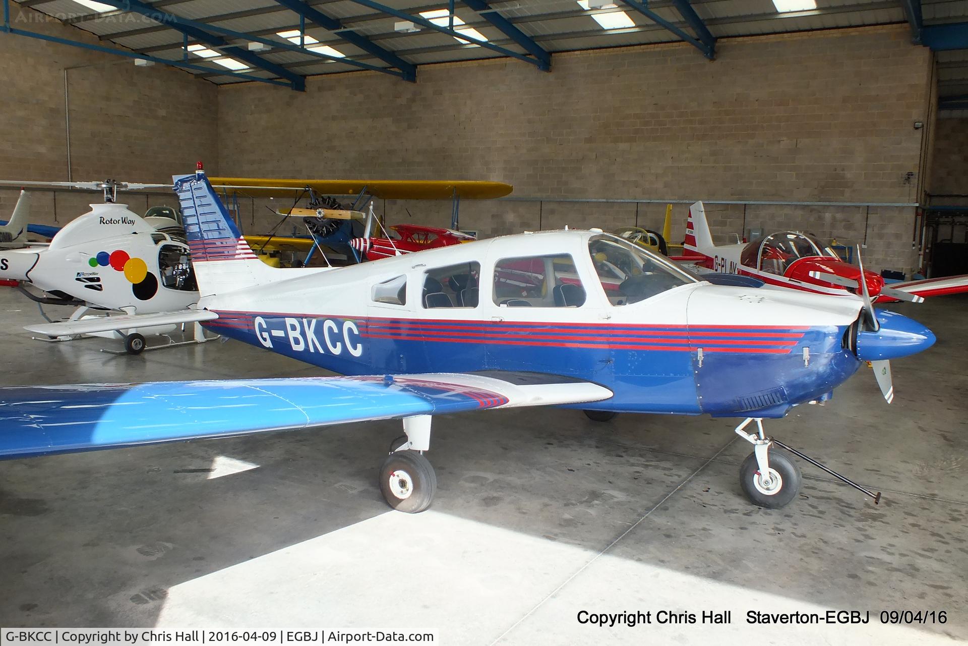 G-BKCC, 1974 Piper PA-28-180 Cherokee Archer C/N 28-7405099, at Staverton