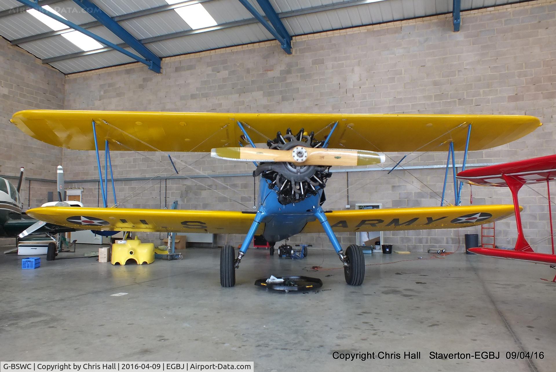 G-BSWC, 1944 Boeing E75 C/N 75-5560, at Staverton