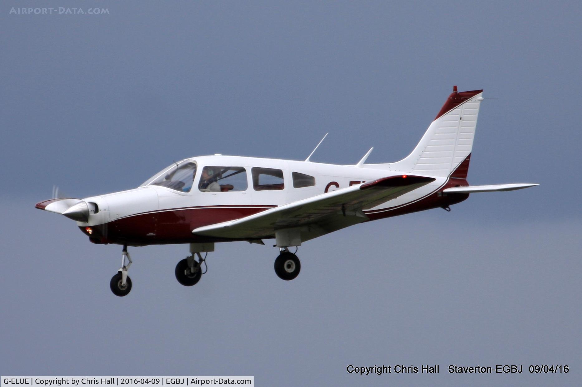 G-ELUE, 1979 Piper PA-28-161 Warrior II C/N 28-7916484, at Staverton