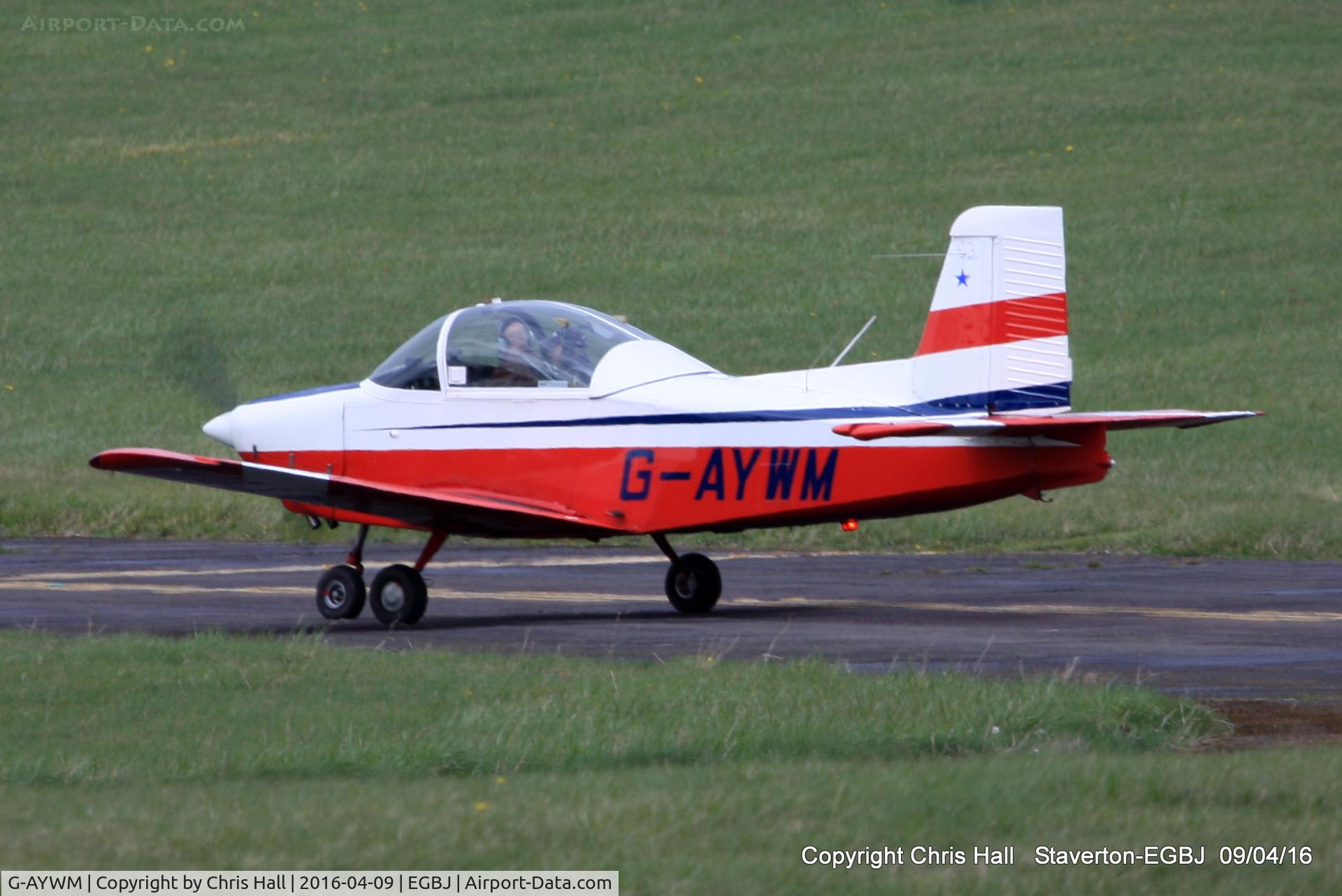 G-AYWM, 1971 AESL Glos-Airtourer Super 150/T6 C/N A534, at Staverton