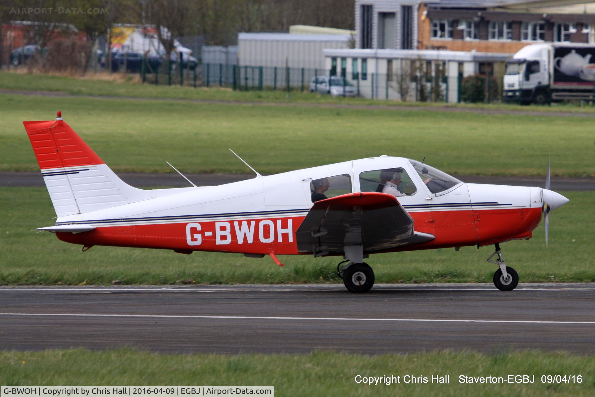 G-BWOH, 1988 Piper PA-28-161 Cadet C/N 2841061, at Staverton