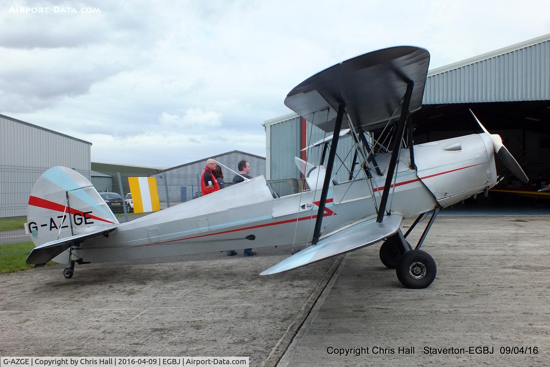 G-AZGE, 1947 Stampe-Vertongen SV-4C C/N 576, at Staverton
