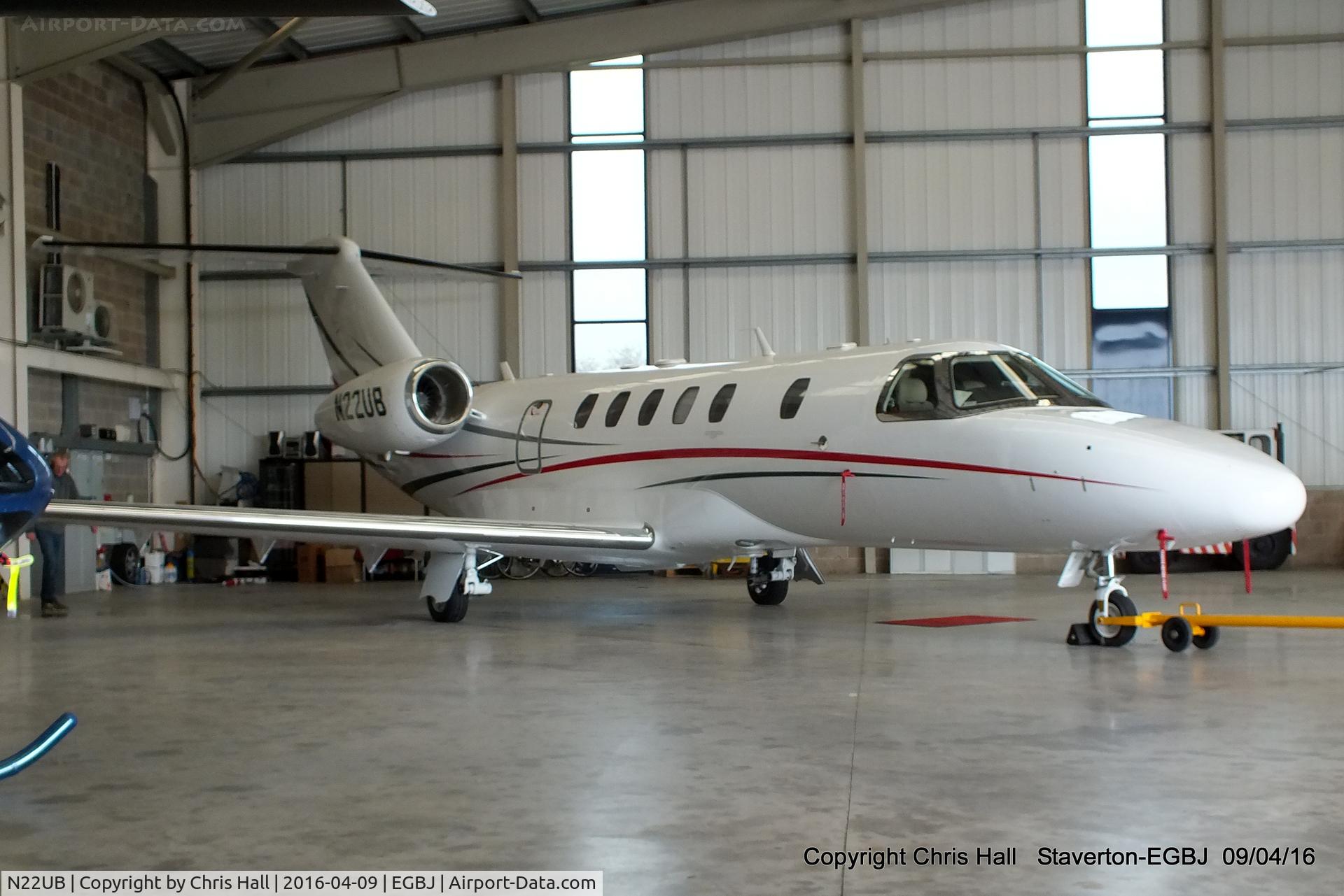 N22UB, 2014 Cessna 525C CitationJet CJ4 C/N 525C-0182, at Staverton