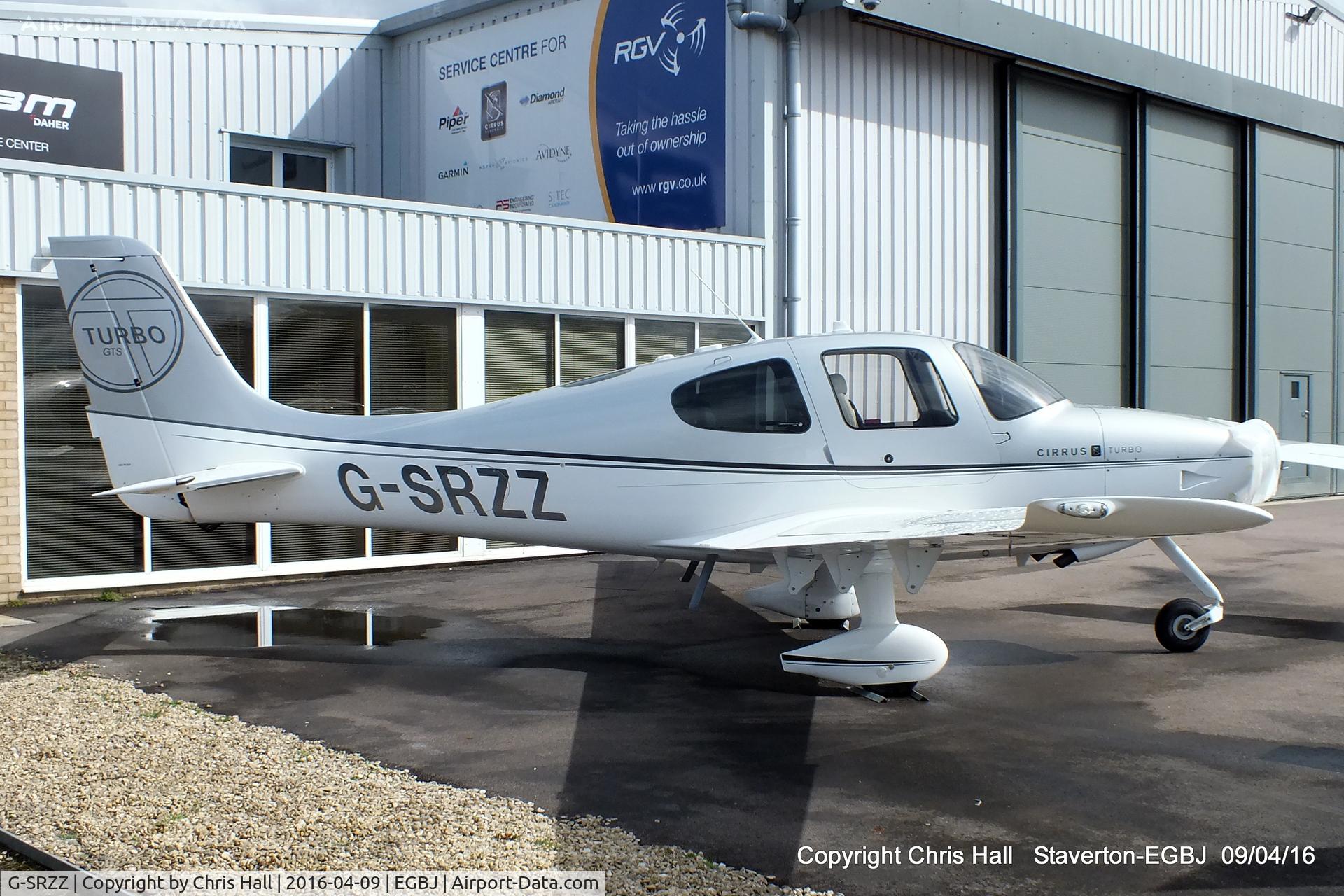 G-SRZZ, 2010 Cirrus SR22 GTS Turbo C/N 3696, at Staverton