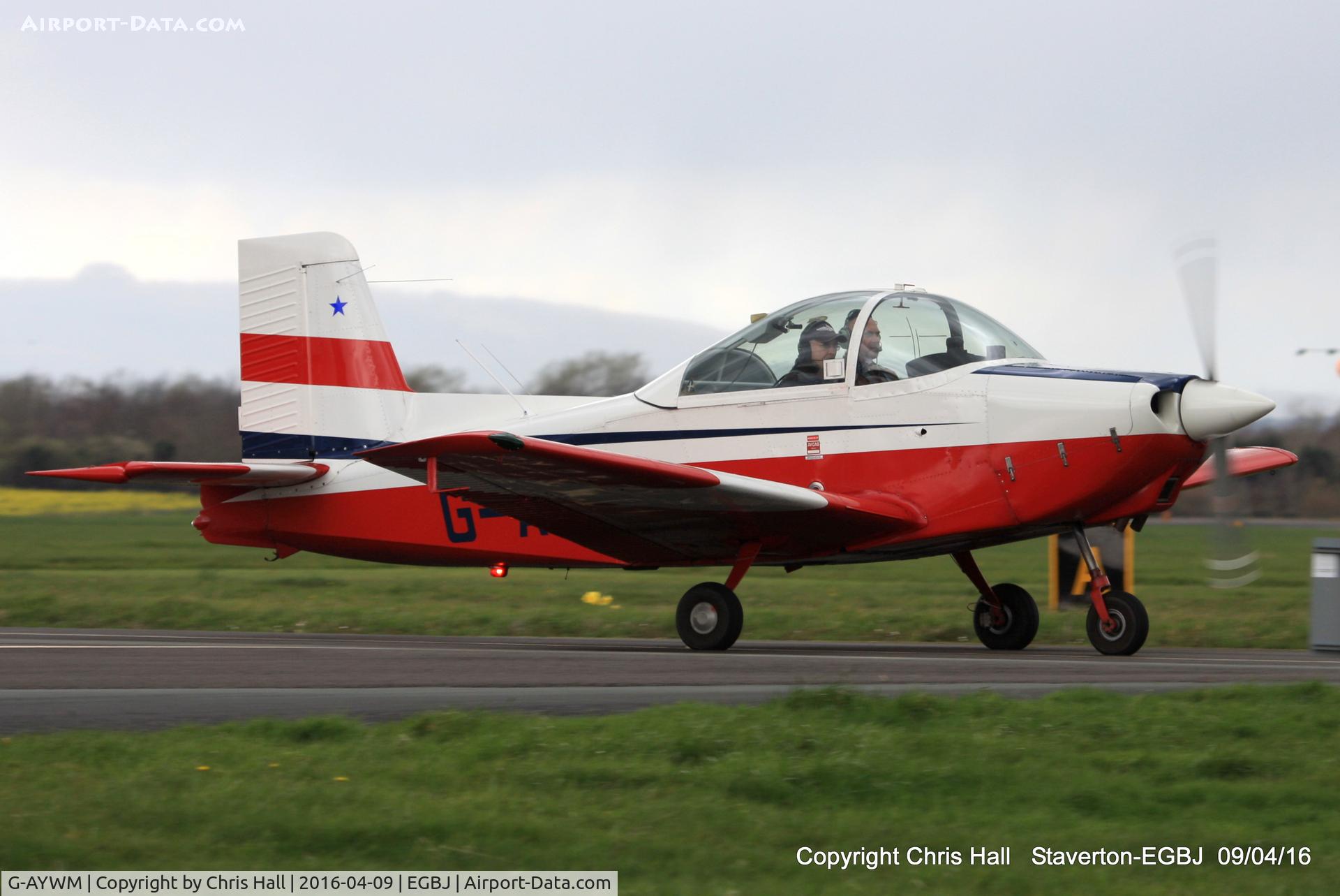 G-AYWM, 1971 AESL Glos-Airtourer Super 150/T6 C/N A534, at Staverton