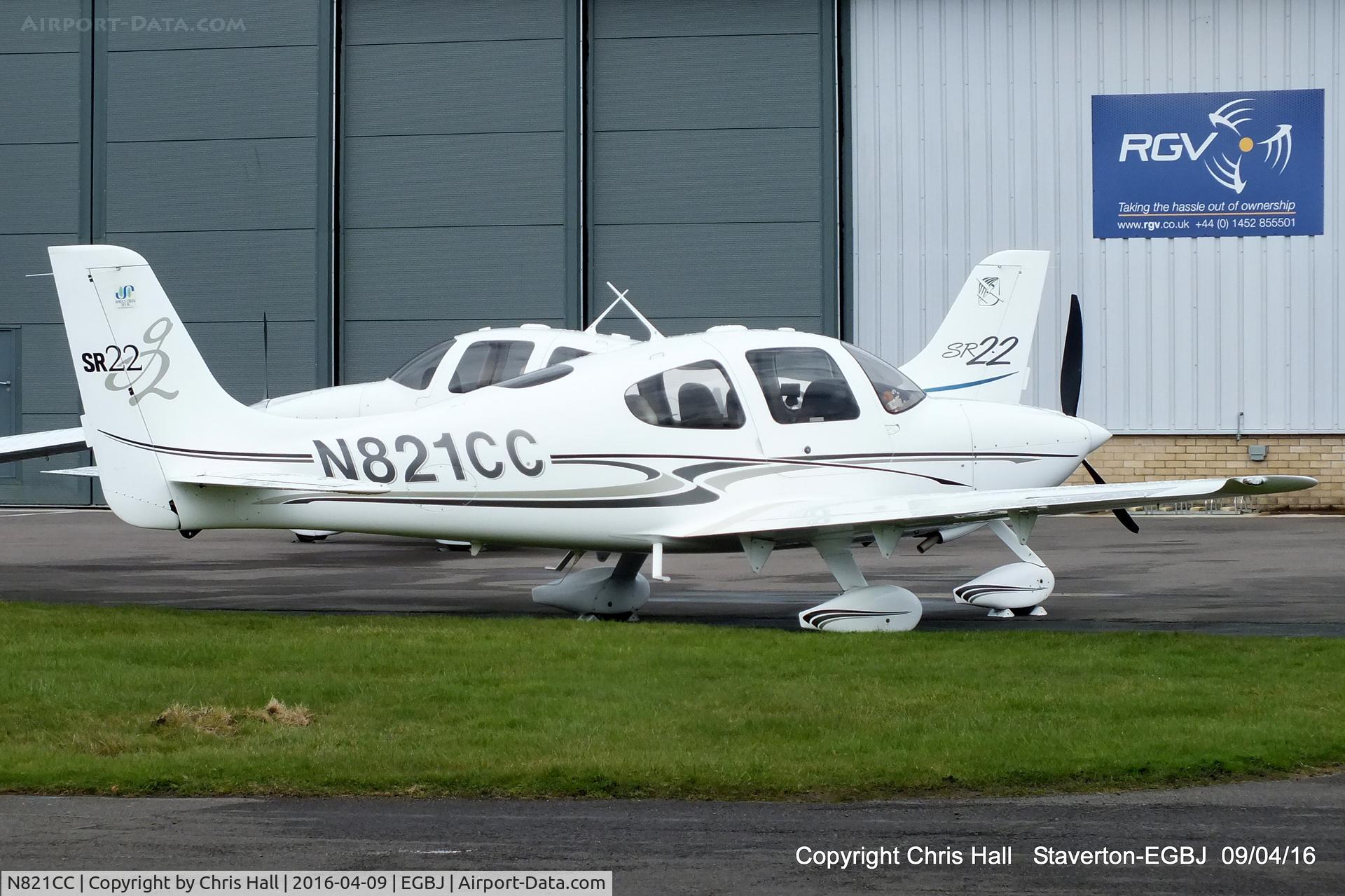 N821CC, 2005 Cirrus SR22 G2 C/N 1427, at Staverton