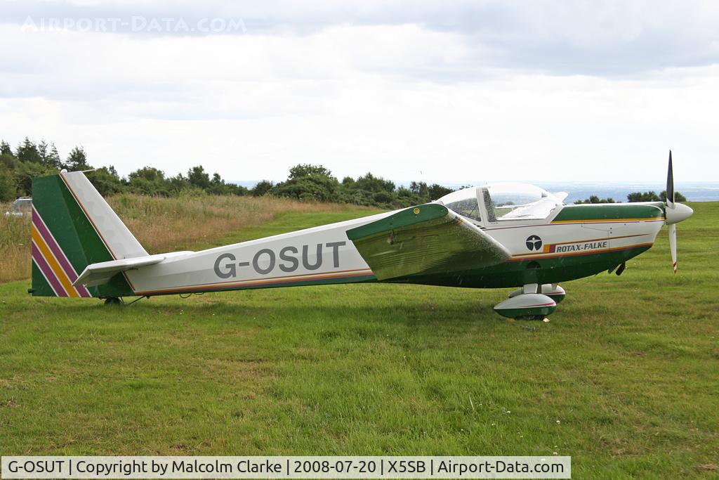 G-OSUT, 1995 Scheibe SF-25C Falke C/N 44588, Scheibe SF25C Falke. Previously registered as D-KTIK and operated by the Yorkshire Gliding Club, Sutton Bank N Yorks in July 2008.