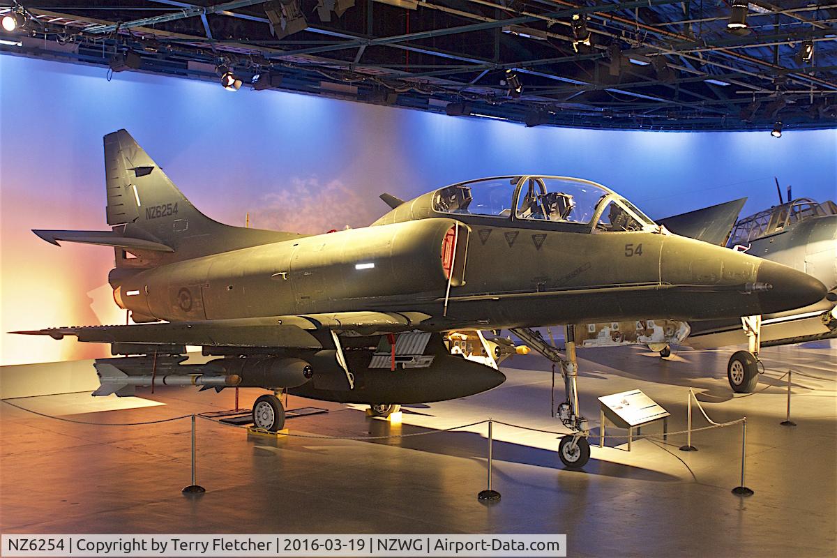 NZ6254, 1970 McDonnell Douglas TA-4K Skyhawk C/N 14097, At RNZAF Museum at Wigram