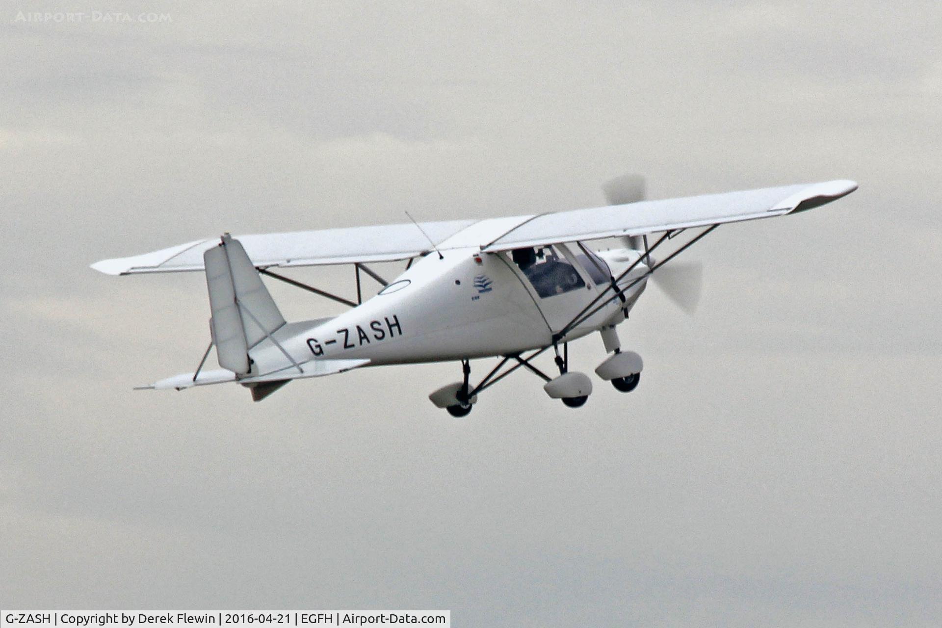 G-ZASH, 2013 Comco Ikarus C42 FB80 C/N 1304-7257, Ikarus, Gower Flight Centre, departing runway 04 on a local flight.