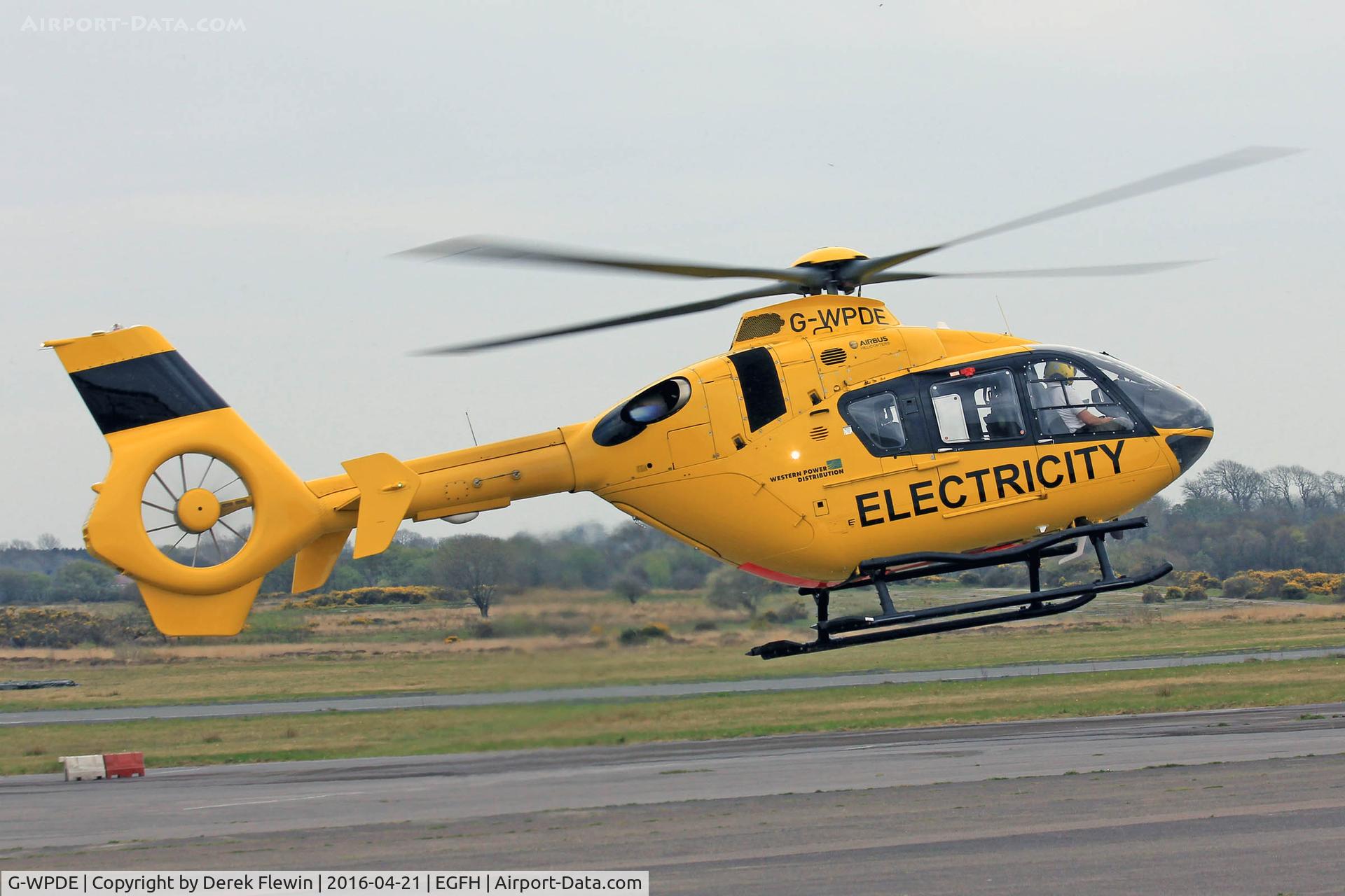G-WPDE, 2015 Airbus Helicopters EC-135P-2+ C/N 1145, EC-135P-2+, WPD Helicopter Unit Bristol Lulsgate based, previously D-HECP, seen letting down for fuel, out of Haverfordwest.