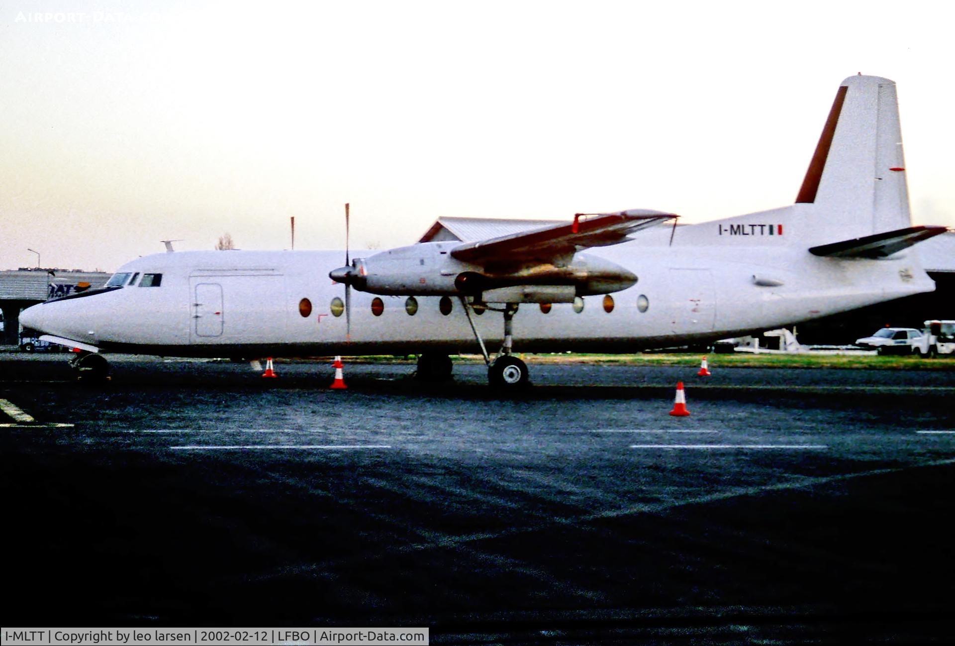 I-MLTT, 1968 Fokker F-27-500 Friendship C/N 10378, TLS Toulouse 12.2.02