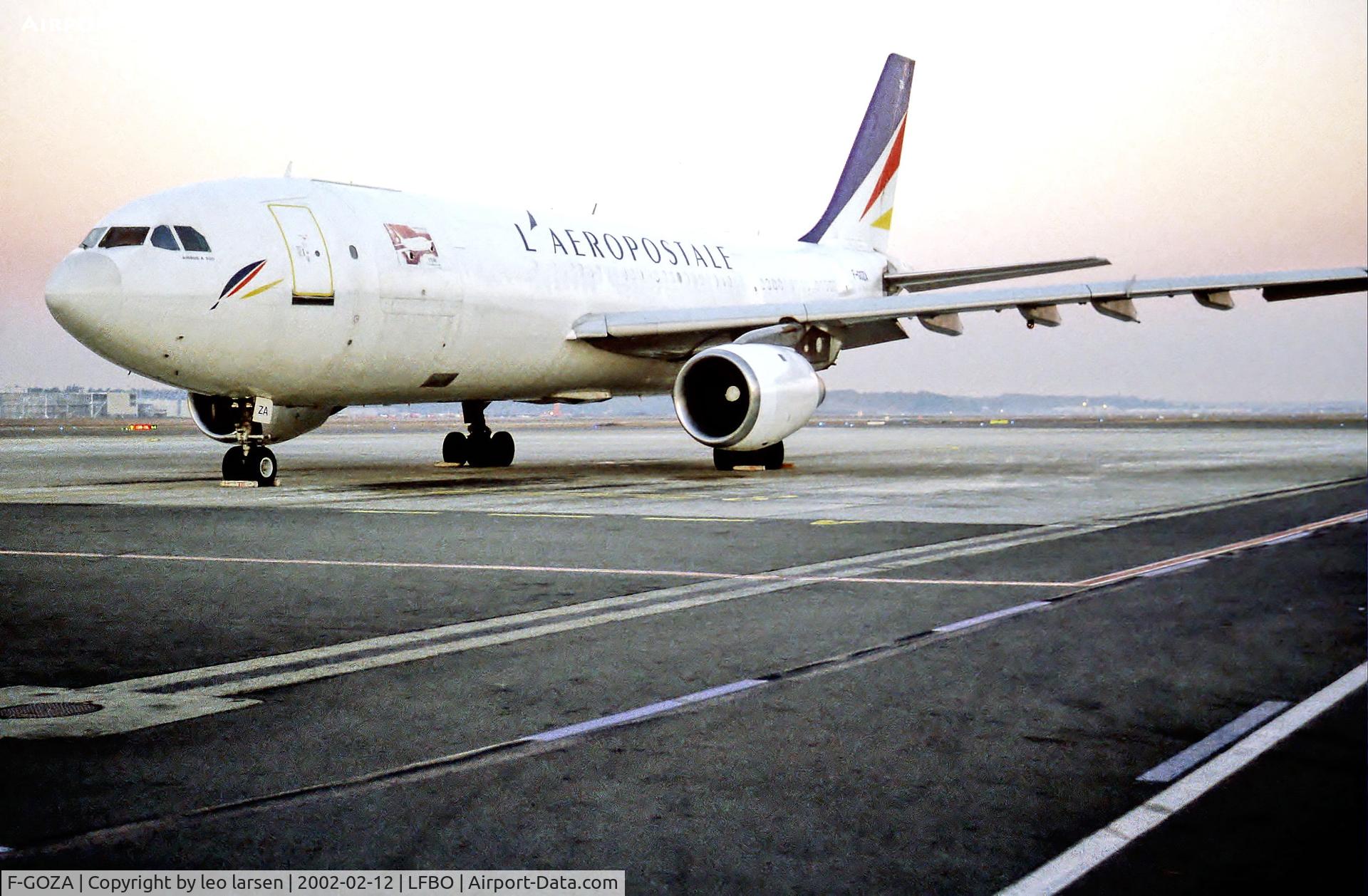 F-GOZA, 1981 Airbus A300B4-103(F) C/N 0148, TLS Toulouse 12.2.02
