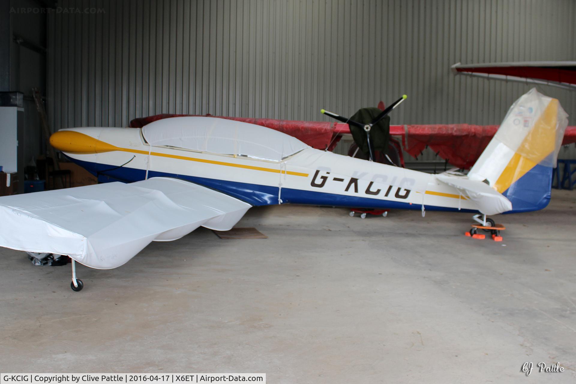 G-KCIG, 1972 Sportavia-Putzer RF-5B Sperber C/N 51005, Well wrapped in its hangar at Easterton, a gliding field 3 miles south of Elgin, Morayshire.