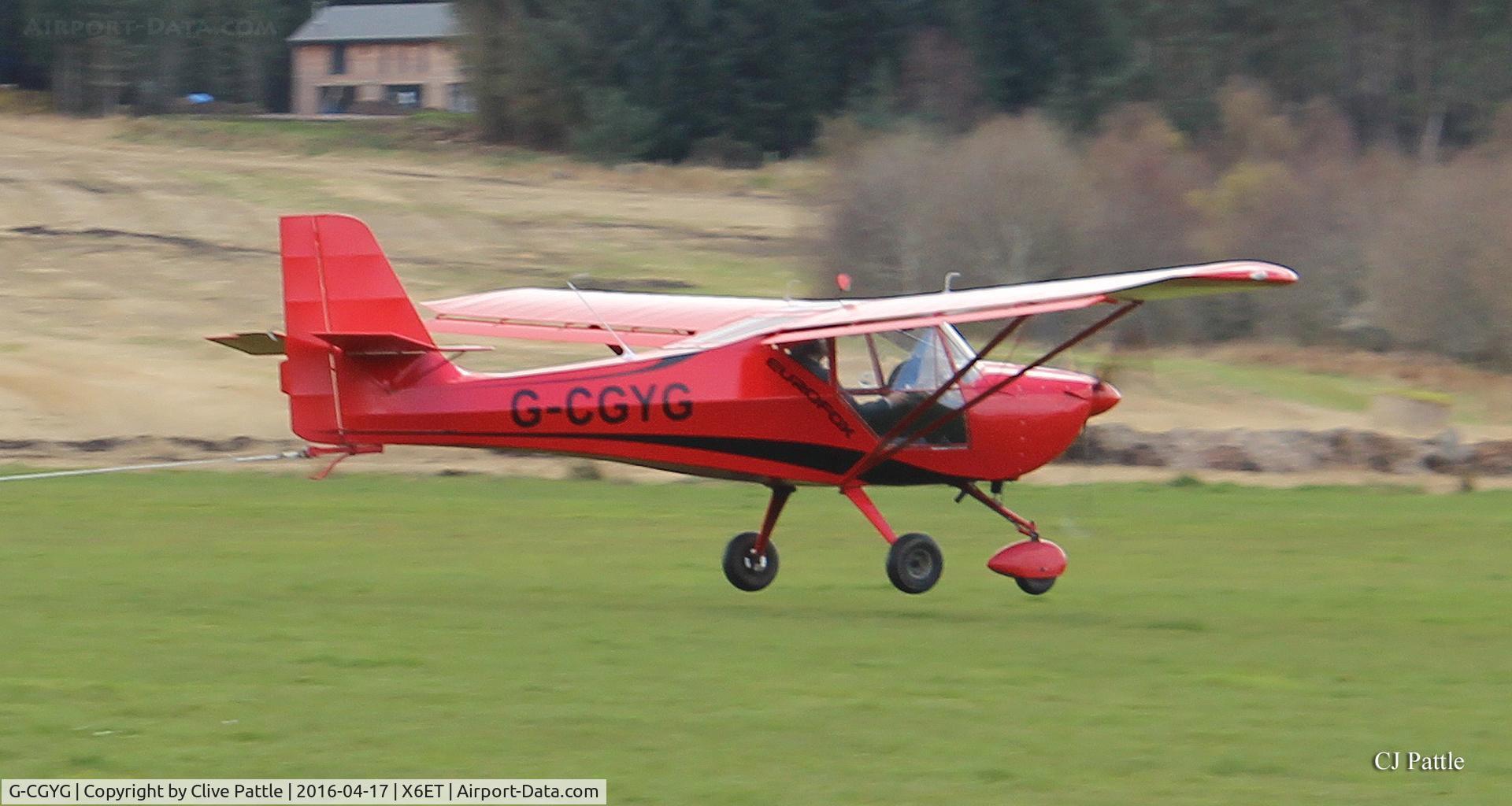 G-CGYG, 2011 Aeropro Eurofox 912(S) C/N LAA 376-15081, Carrying out Glider Tug duties at Easterton, a gliding field 3 miles south of Elgin, Morayshire  - operated jointly by the Highland Gliding Club and the RAF Gliding and Soaring Assoc