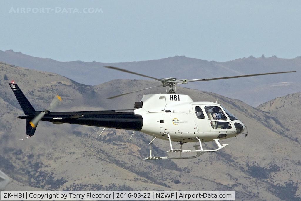 ZK-HBI, Aerospatiale AS-350BA Ecureuil C/N 2257, At Wanaka
