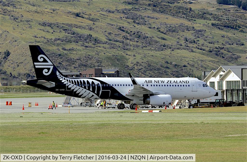 ZK-OXD, 2014 Airbus A320-232 C/N 5962, Air NZ Airbus at Queenstown