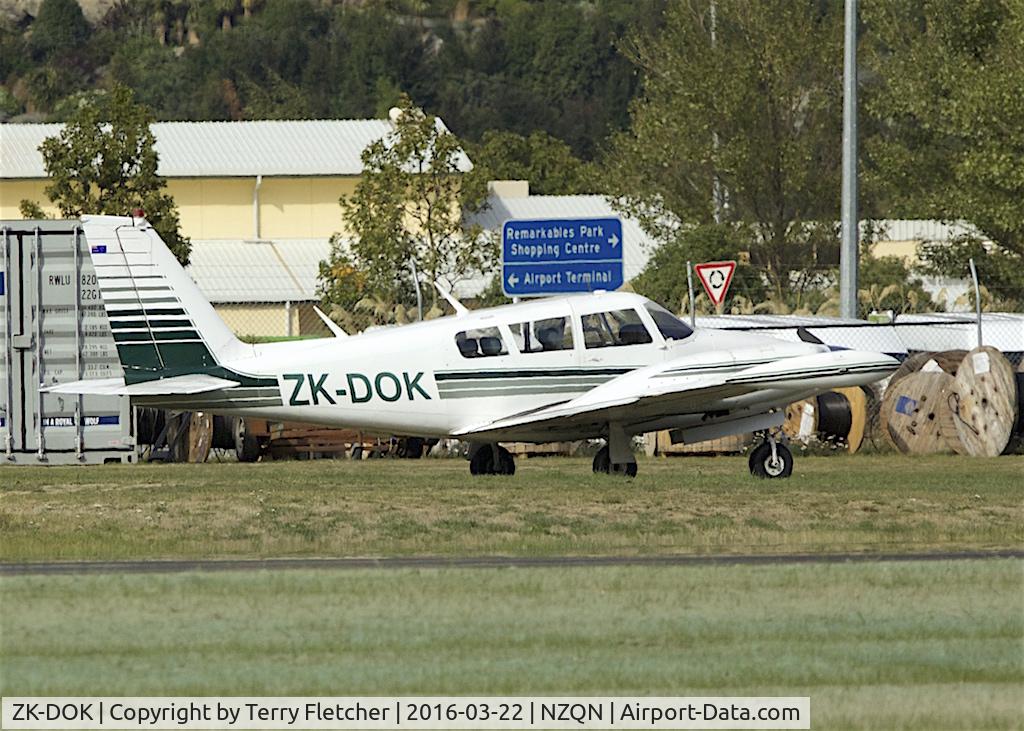 ZK-DOK, Piper PA-30 Twin Comanche C/N 30-1735, At Queenstown
