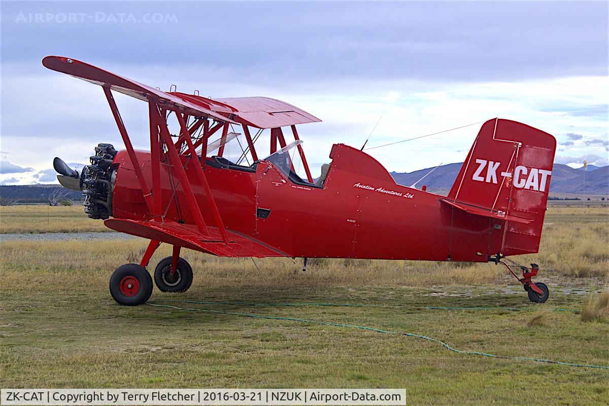 ZK-CAT, Grumman G.164A Show Cat C/N 1418, At Pukaki, NZ