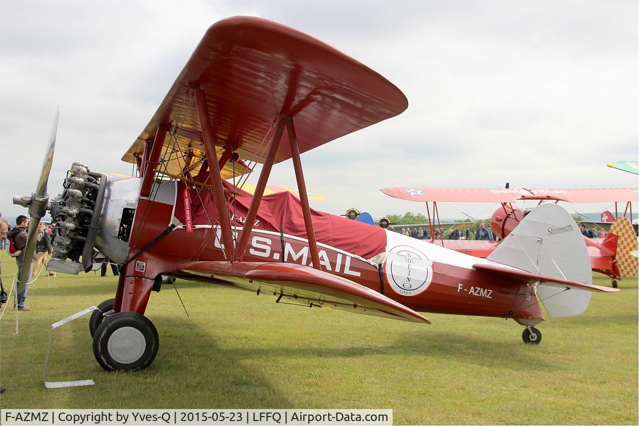 F-AZMZ, Boeing E75 C/N 75.SA.98, Boing Stearman E-75, Static display, La Ferté-Alais Airfield (LFFQ) Air show 2015