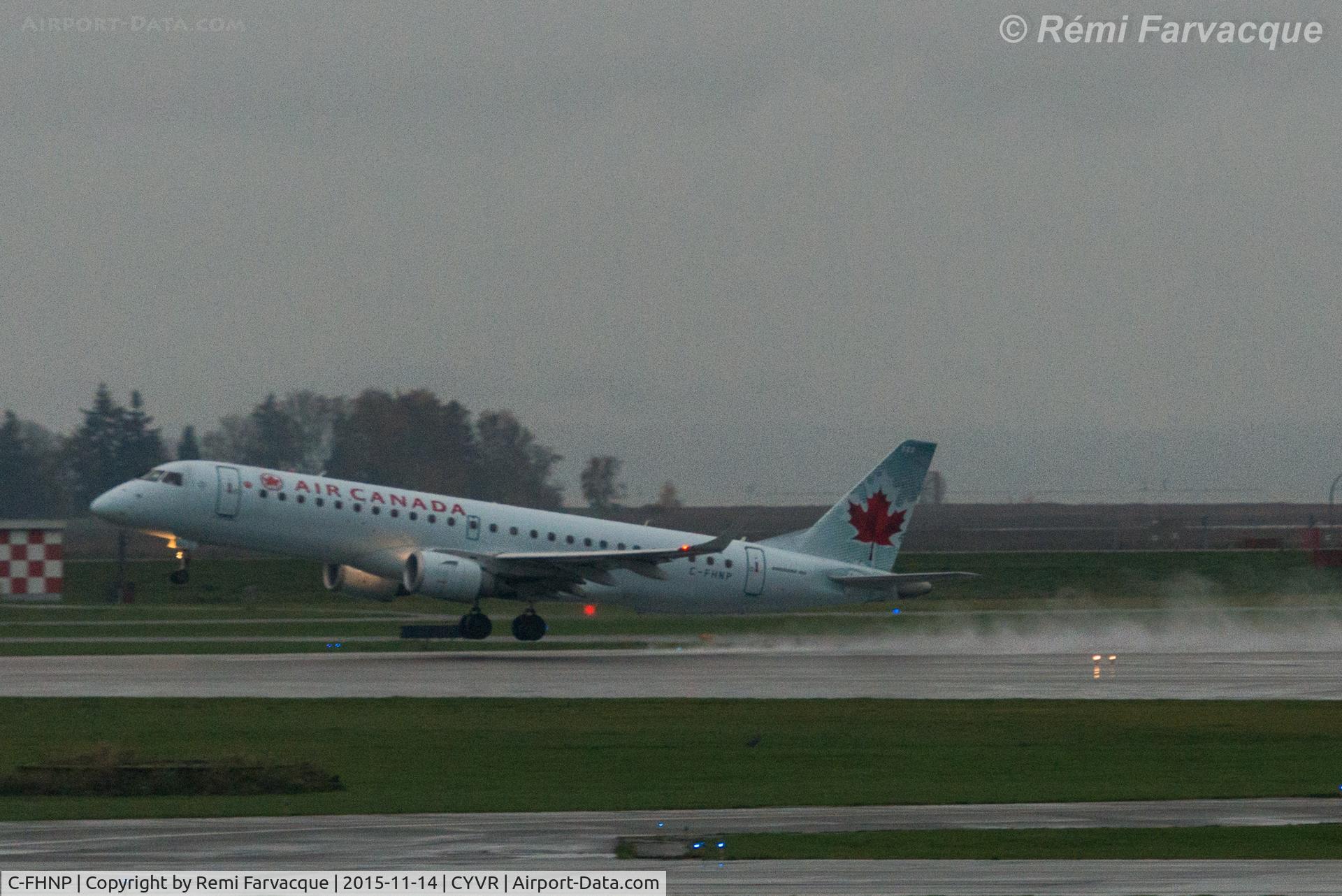 C-FHNP, 2007 Embraer 190AR (ERJ-190-100IGW) C/N 19000071, Taking off from south runway.
