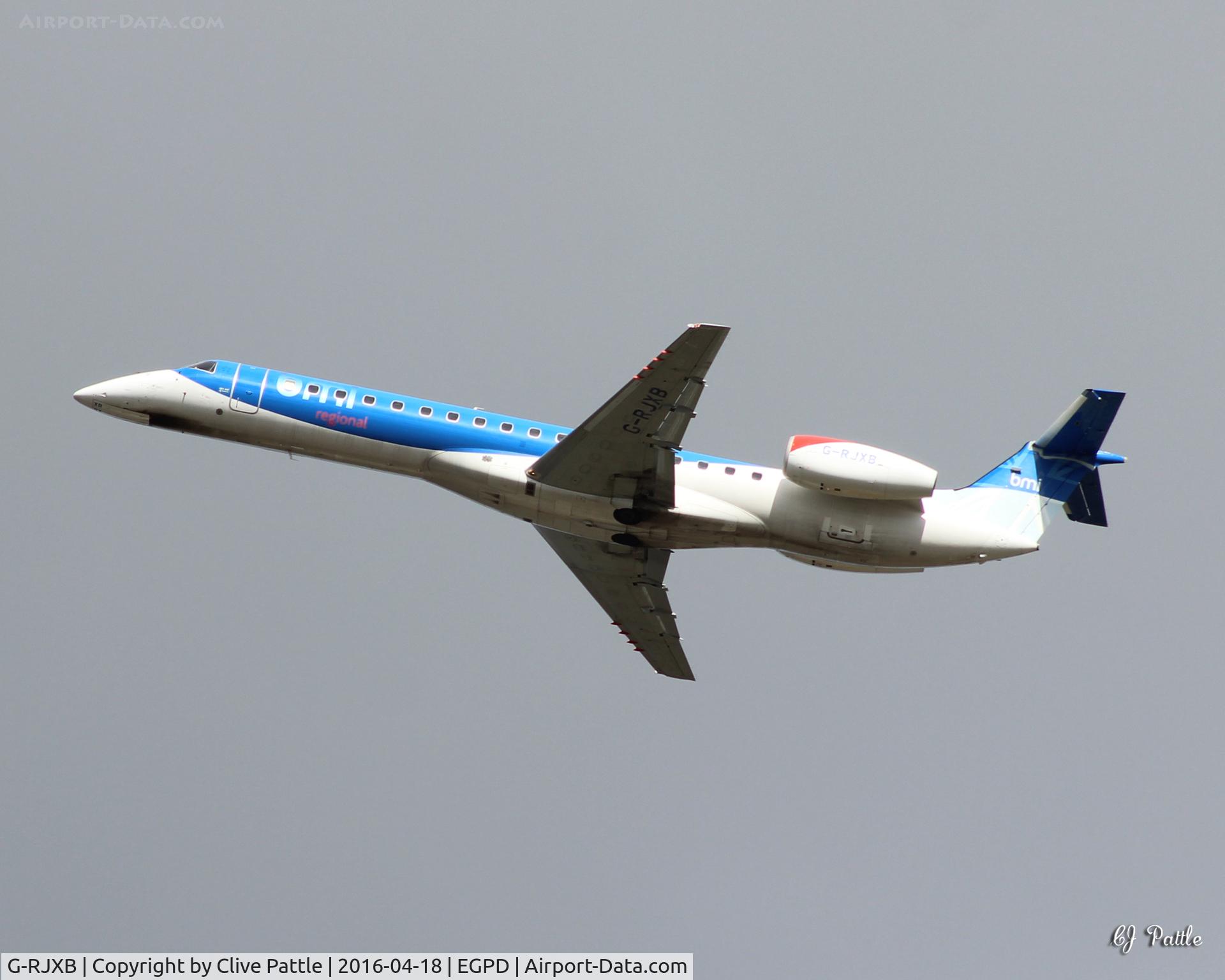 G-RJXB, 1999 Embraer EMB-145EP (ERJ-145EP) C/N 145142, Departing Aberdeen EGPD