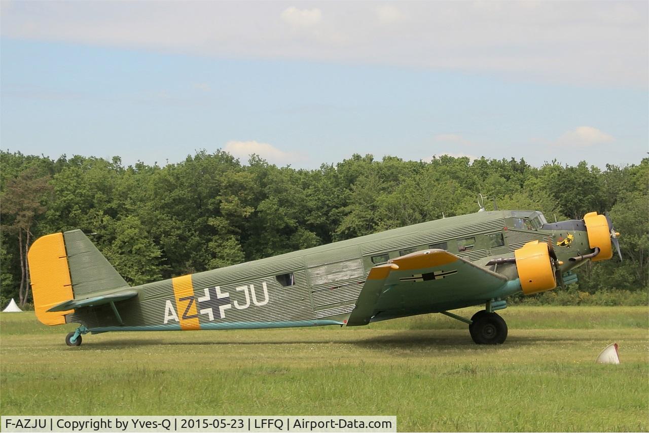F-AZJU, 1952 Junkers (CASA) 352L (Ju-52) C/N 103, Junkers (CASA) 352L (Ju-52), Taxiing to parking area , La Ferté-Alais airfield (LFFQ) Airshow 2015