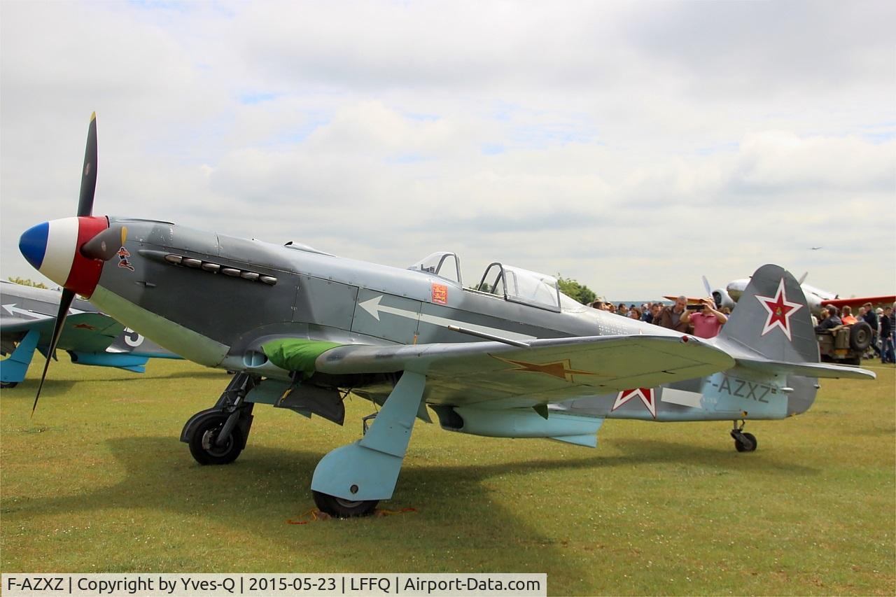 F-AZXZ, 1944 Yakovlev Yak-3UA Replica C/N Y337, Yakovlev YAK-3UA Replica, Static display, La Ferté-Alais Airfield (LFFQ) Air show 2015