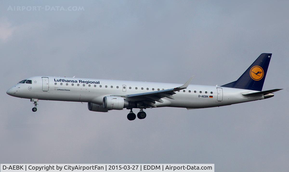 D-AEBK, 2011 Embraer 195LR (ERJ-190-200LR) C/N 19000500, Lufthansa Regional (DLH/LH)
