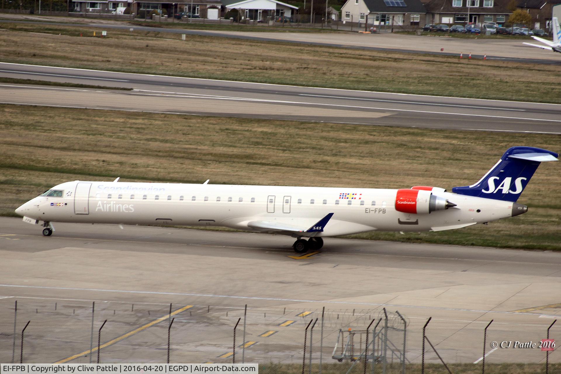 EI-FPB, 2016 Bombardier CRJ-900LR (CL-600-2D24) C/N 15399, In action at Aberdeen International EGPD