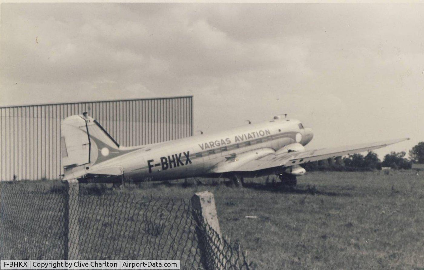 F-BHKX, 1943 Douglas DC3C-S1C3G (C-47A) C/N 11894, Vargas Aviation colours, Britanny late 1970s