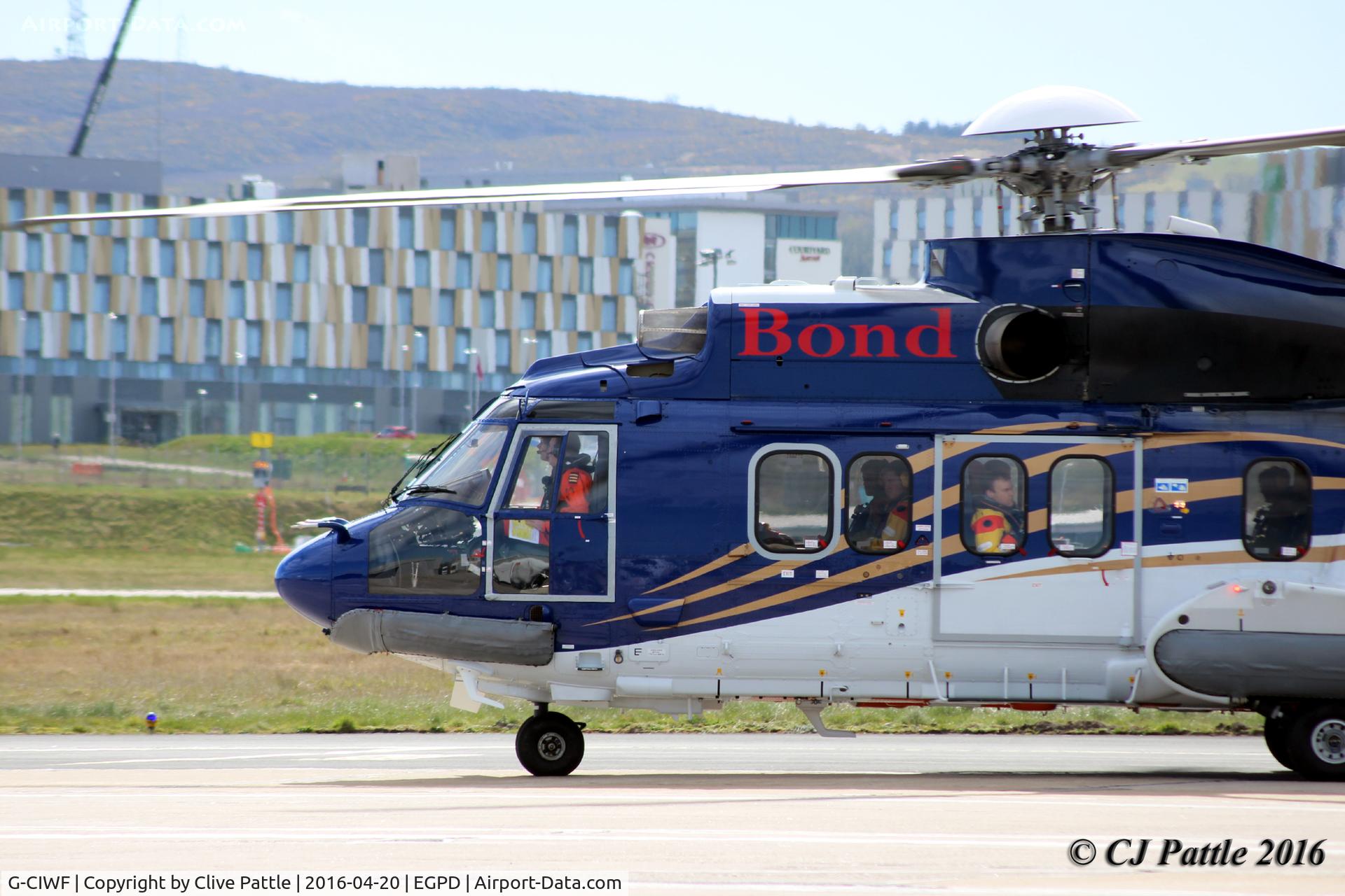 G-CIWF, 2015 Airbus Helicopters EC-225LP Super Puma C/N 2955, In action at Aberdeen International EGPD