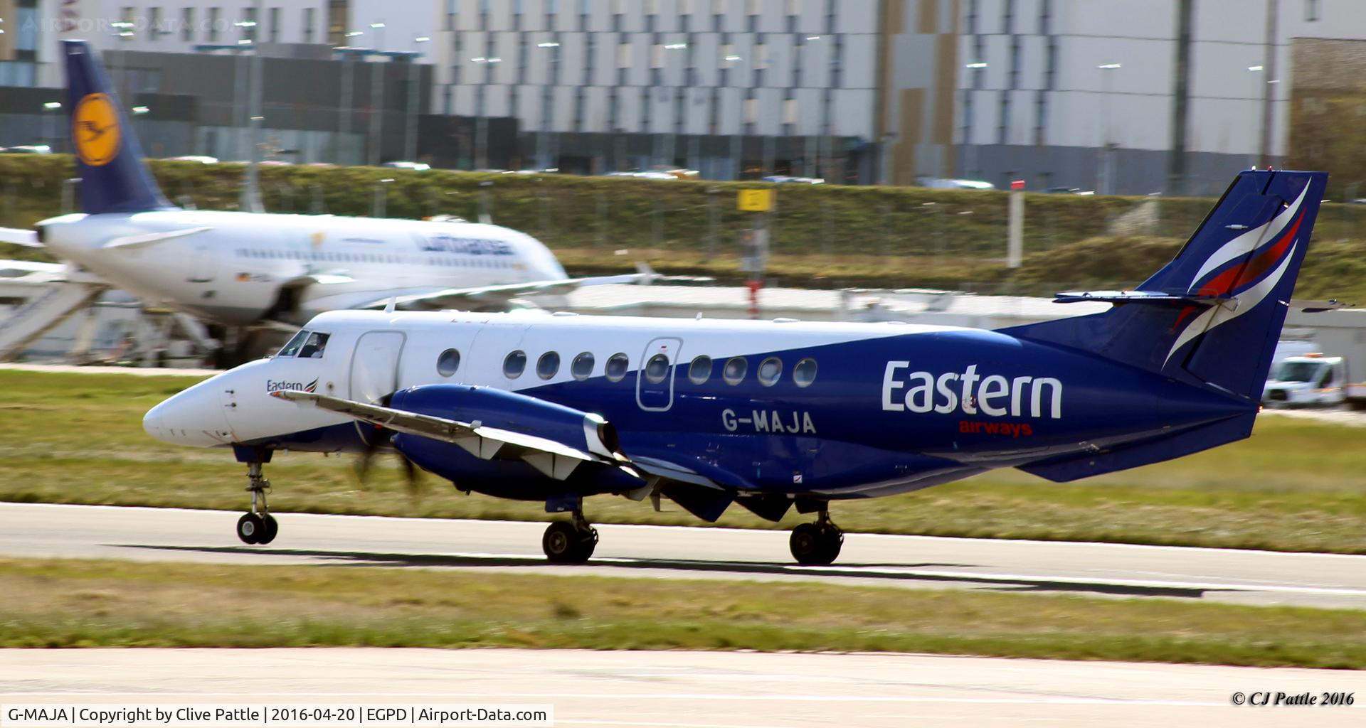 G-MAJA, 1994 British Aerospace Jetstream 41 C/N 41032, In action at Aberdeen International EGPD