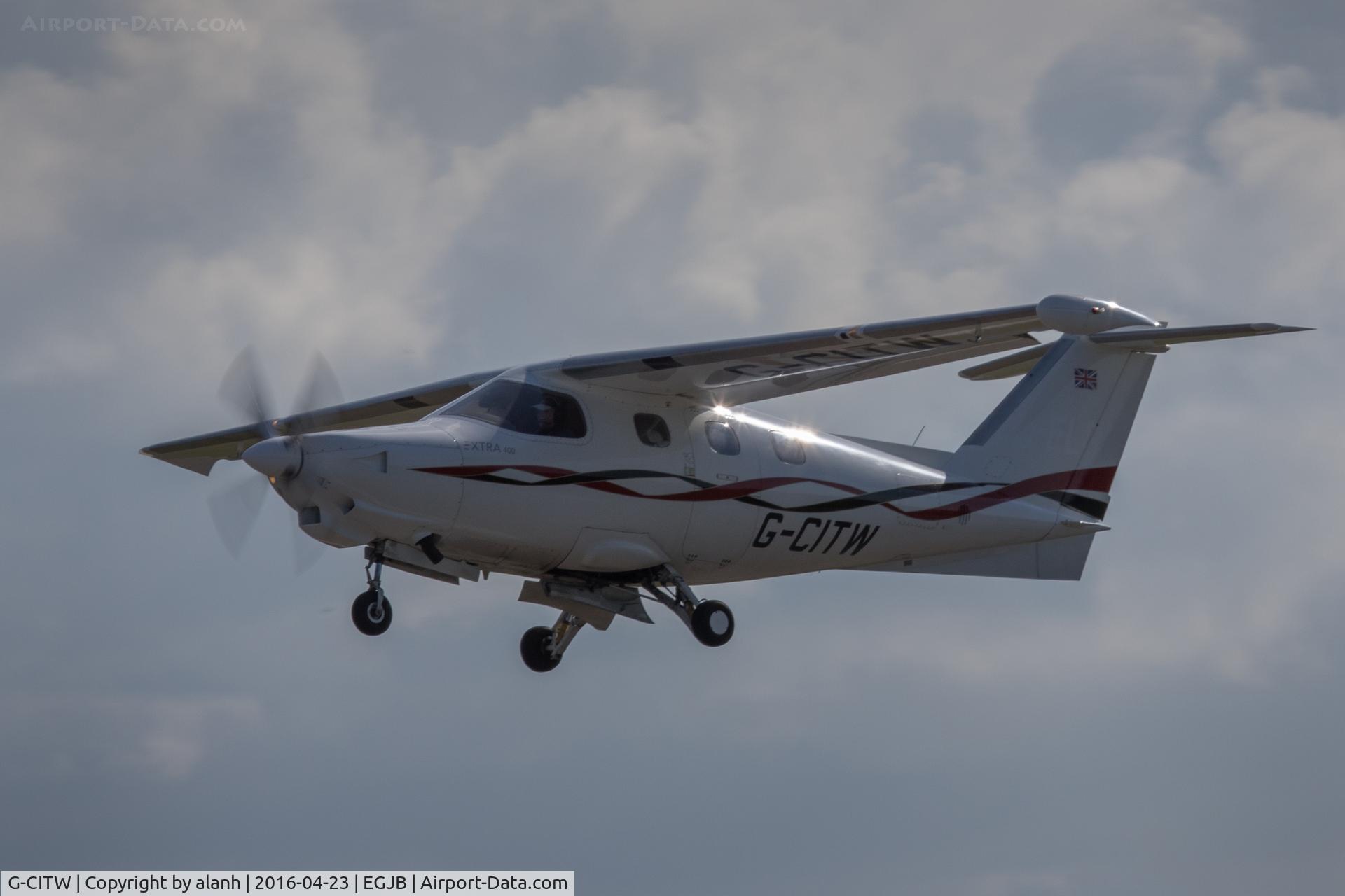 G-CITW, 2001 Extra EA-400 C/N 20, Departing Guernsey